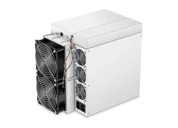 Bitmain Antminer E9 (3Gh) asic miner on white background
