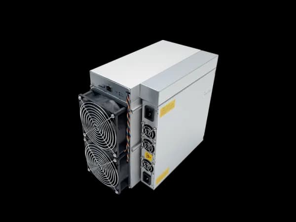 Bitmain Antminer S19j Pro (104Th) asic miner on white background