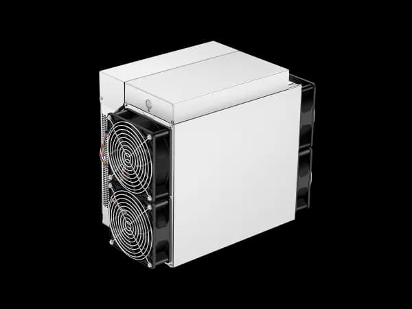 Bitmain Antminer T19 (84Th) asic miner on white background