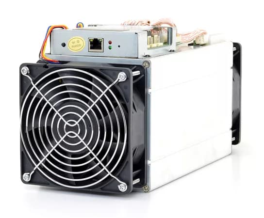 Bitmain Antminer T9 (11.5Th) asic miner on white background