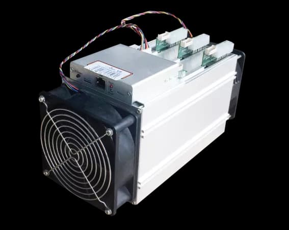 Bitmain Antminer V9 (4Th) asic miner on white background