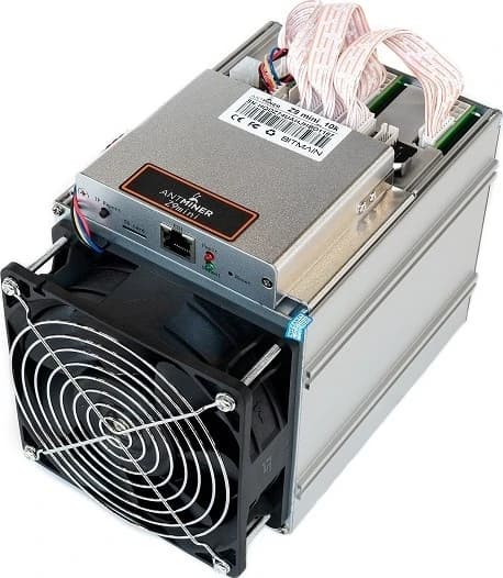 Bitmain Antminer Z9 Mini asic miner on white background