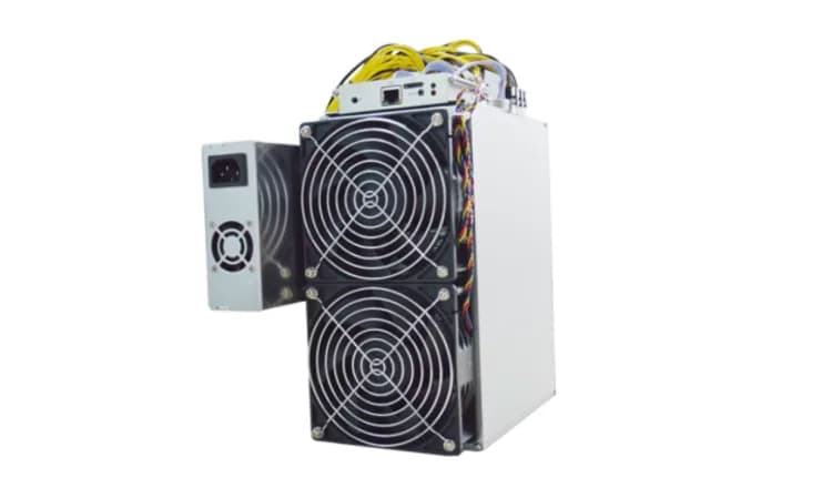Goldshell HS3 asic miner on white background