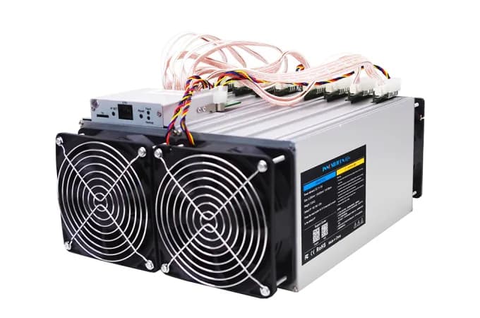 Innosilicon A9++ ZMaster asic miner on white background