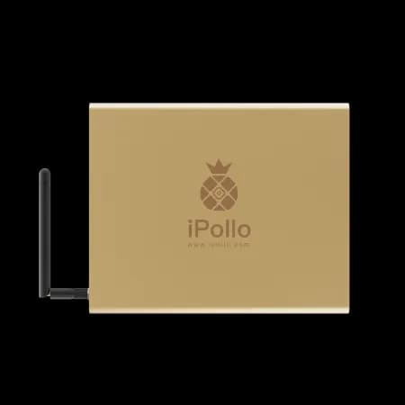 iPollo V1 Mini asic miner on white background