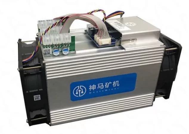 MicroBT Whatsminer M3 asic miner on white background