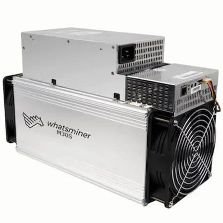 MicroBT Whatsminer M32S asic miner on white background