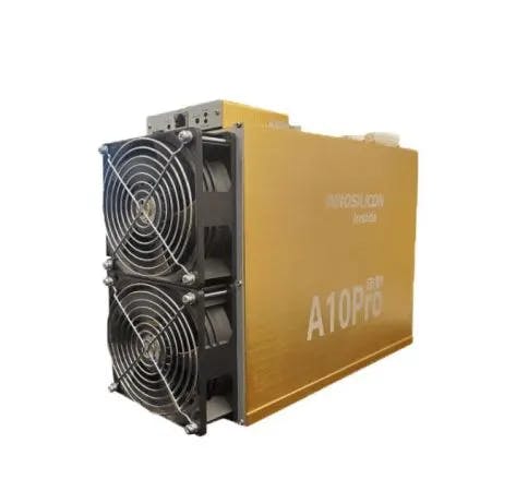 Innosilicon A10 Pro+ (750Mh) asic miner on white background