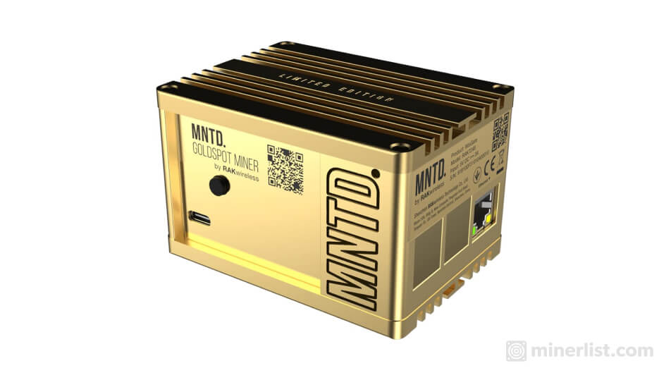 MNTD Gold by RAKwireless on white background